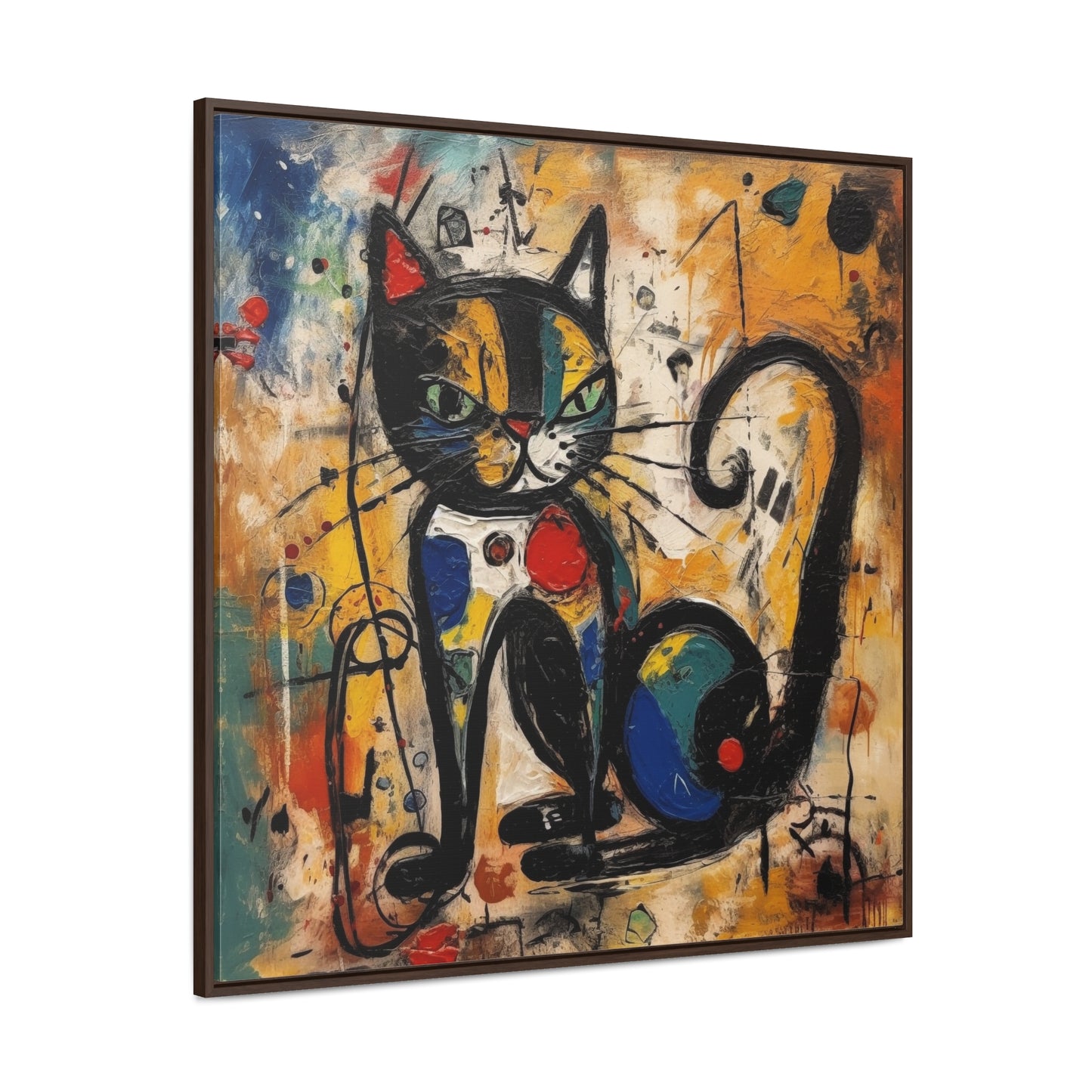 Cat 102, Gallery Canvas Wraps, Square Frame