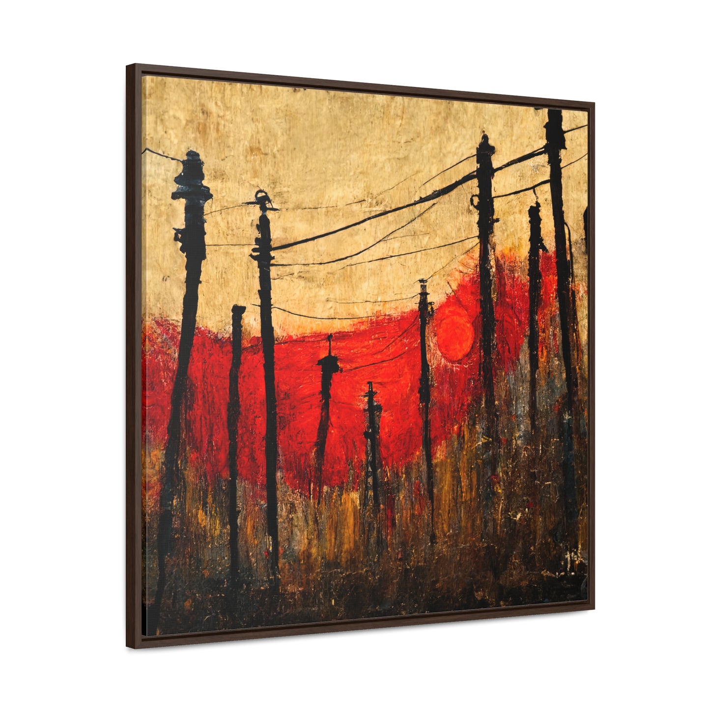 Land of the Sun 23, Valentinii, Gallery Canvas Wraps, Square Frame