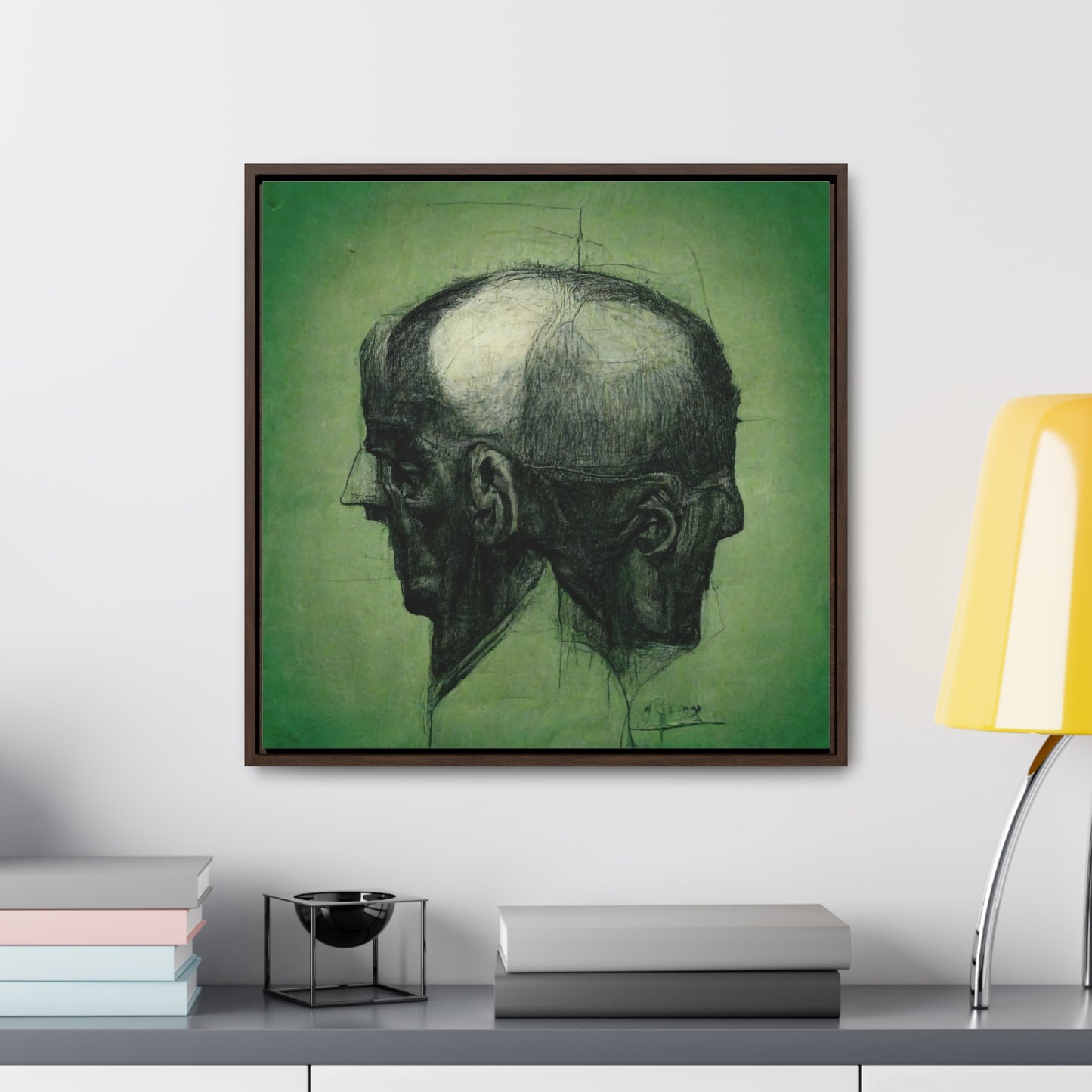 Heads 17, Valentinii, Gallery Canvas Wraps, Square Frame