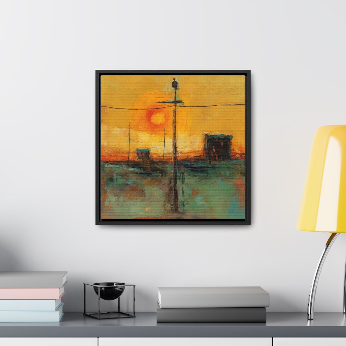 Land of the Sun 55, Valentinii, Gallery Canvas Wraps, Square Frame