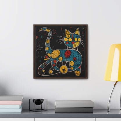 Cat 137, Gallery Canvas Wraps, Square Frame