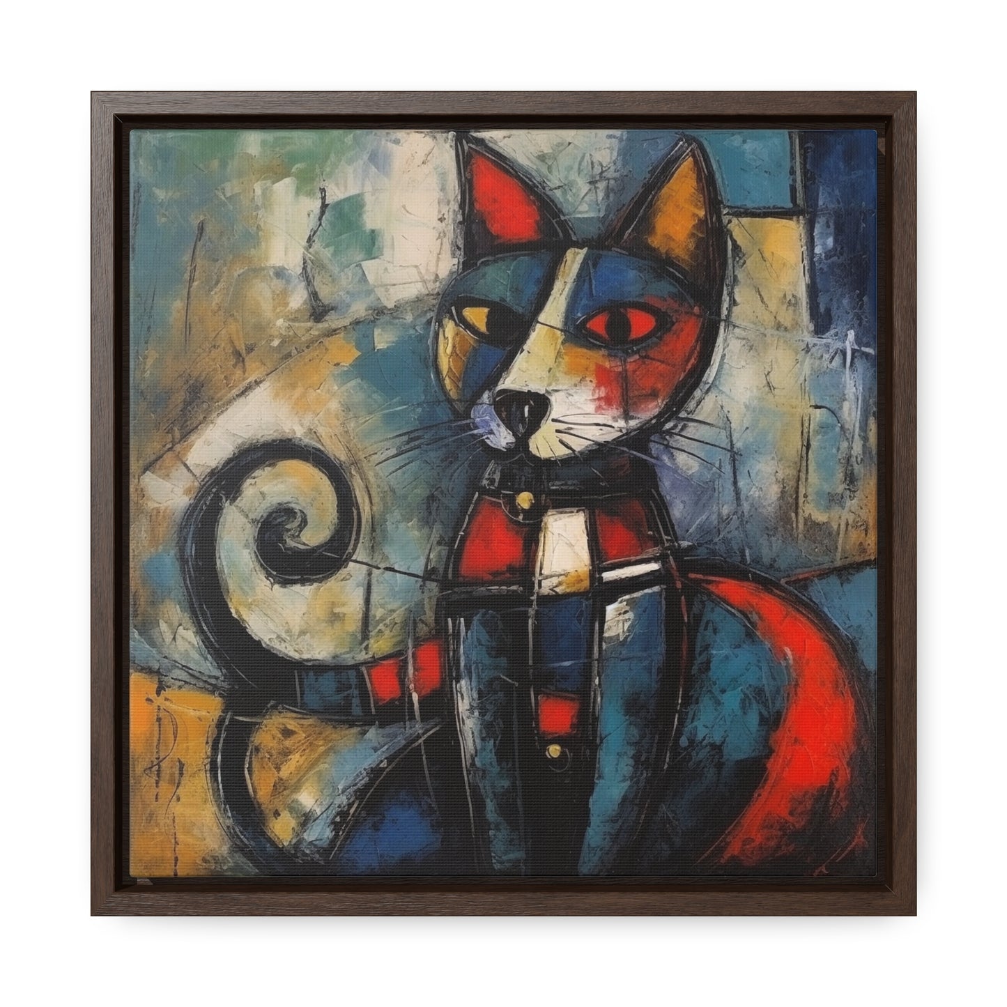 Cat 68, Gallery Canvas Wraps, Square Frame