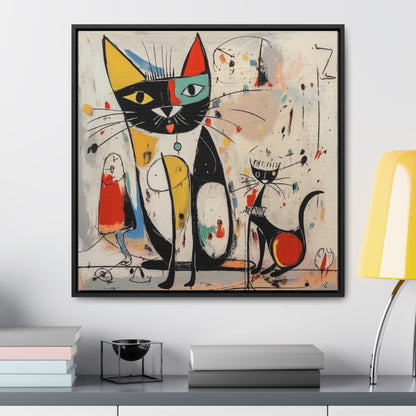 Cat 64, Gallery Canvas Wraps, Square Frame