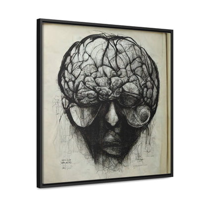 Brain 45, Valentinii, Gallery Canvas Wraps, Square Frame