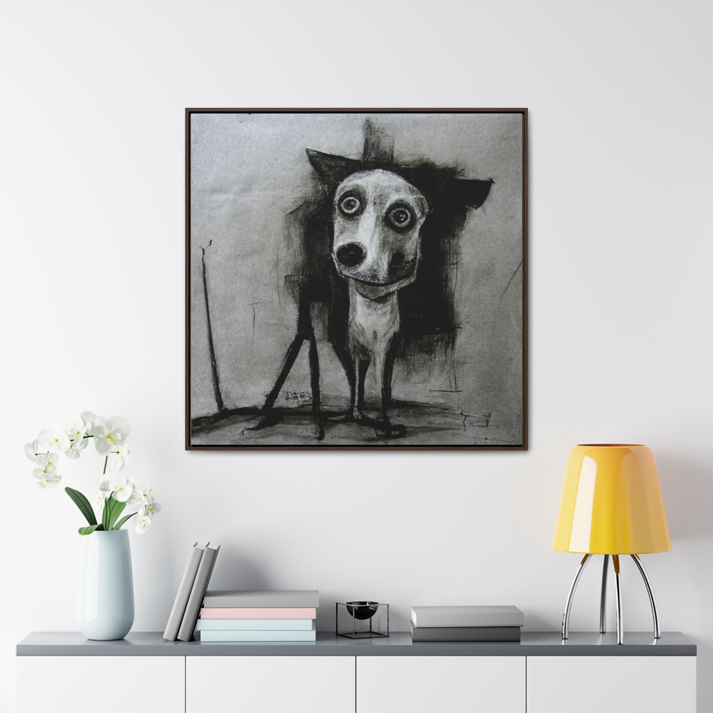 Dogs and Puppies 9, Valentinii, Gallery Canvas Wraps, Square Frame