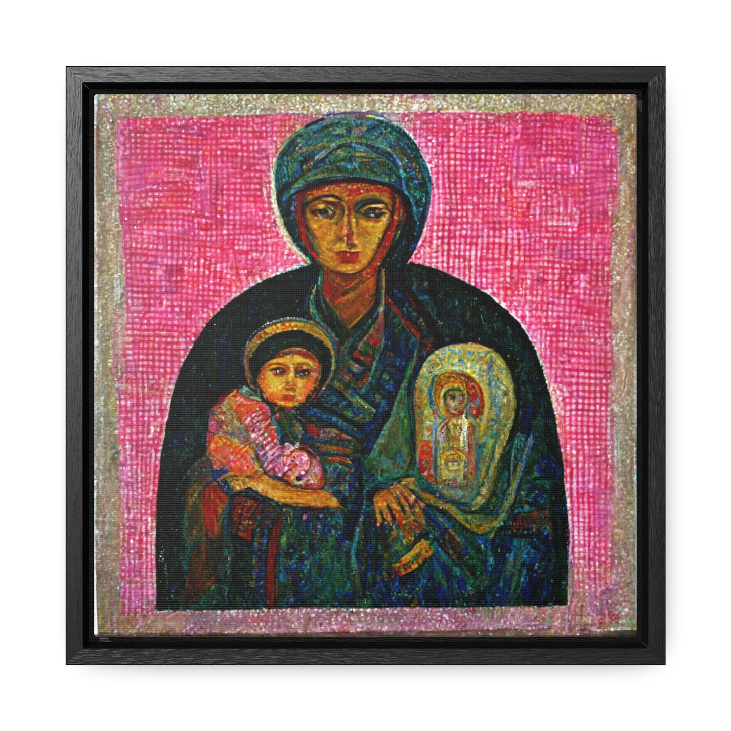 Mary and the Child 28, Valentinii, Gallery Canvas Wraps, Square Frame