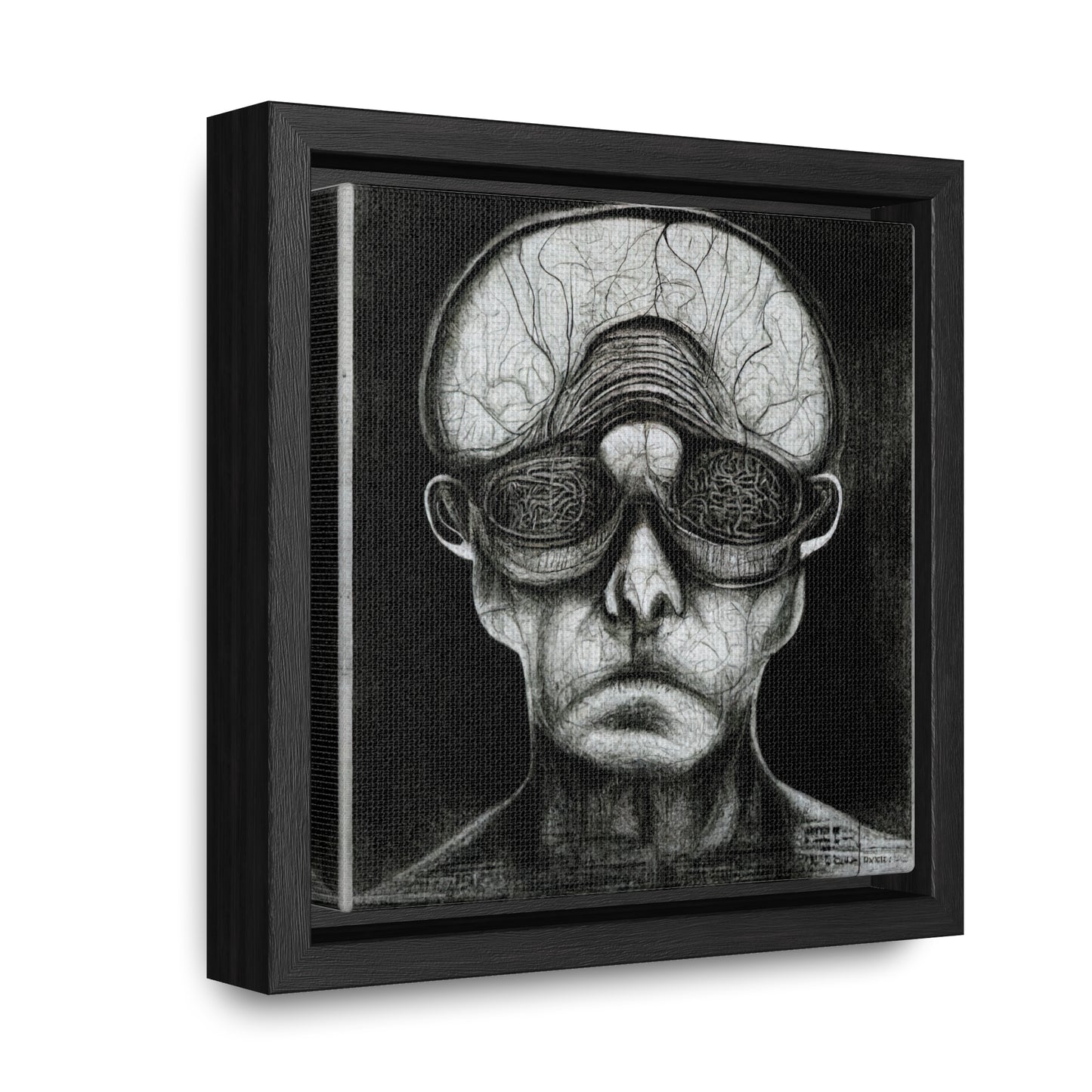 Brain 36, Valentinii, Gallery Canvas Wraps, Square Frame