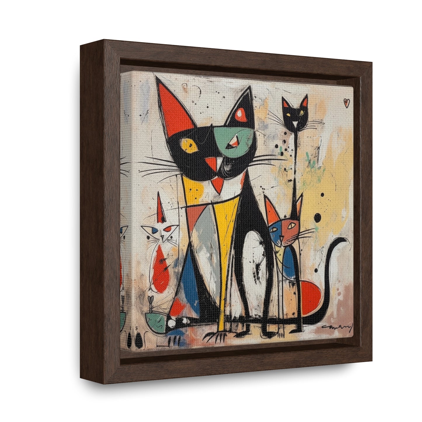 Cat 63, Gallery Canvas Wraps, Square Frame