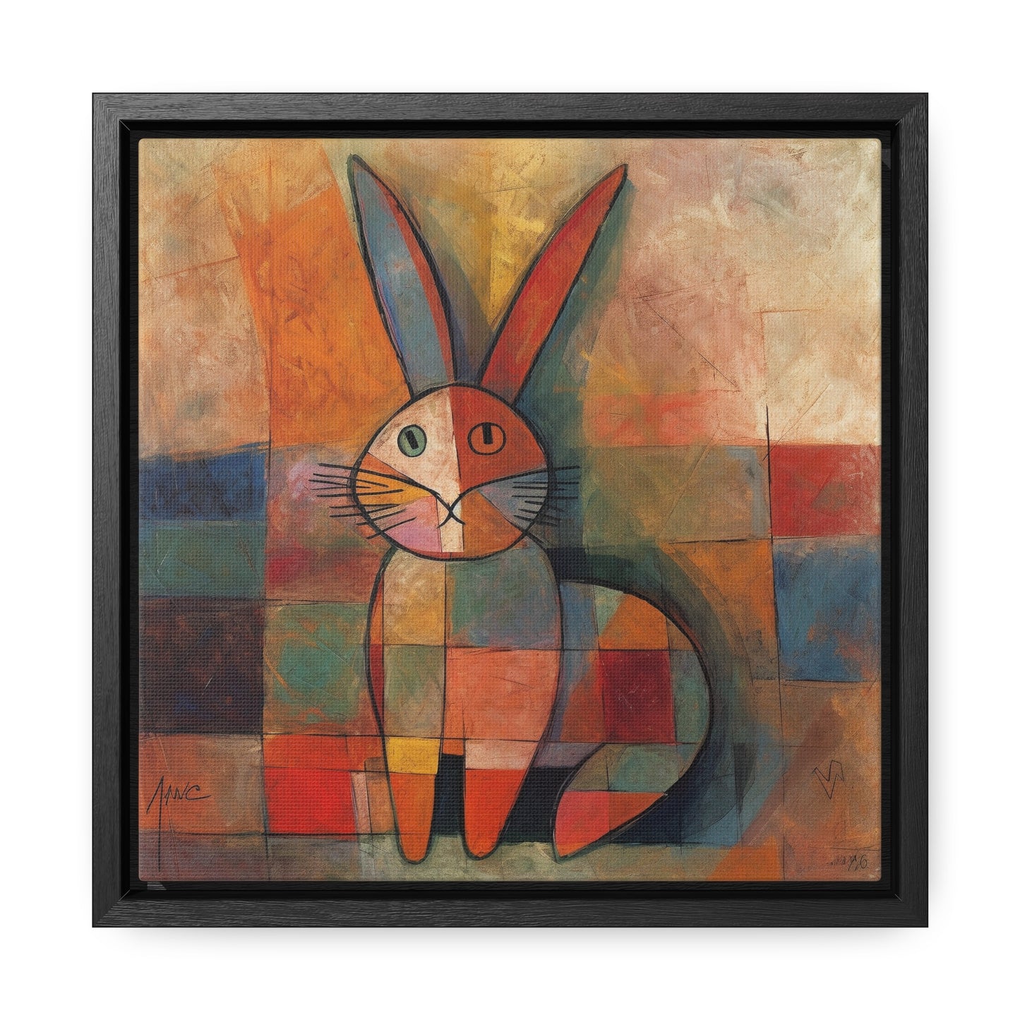 Rabbit 18, Gallery Canvas Wraps, Square Frame