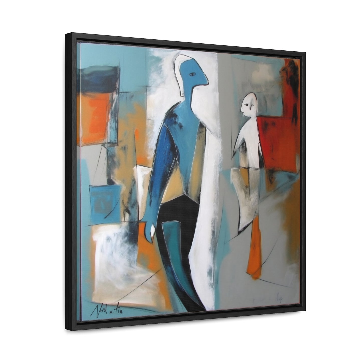 Sad Man 30, Valentinii, Gallery Canvas Wraps, Square Frame