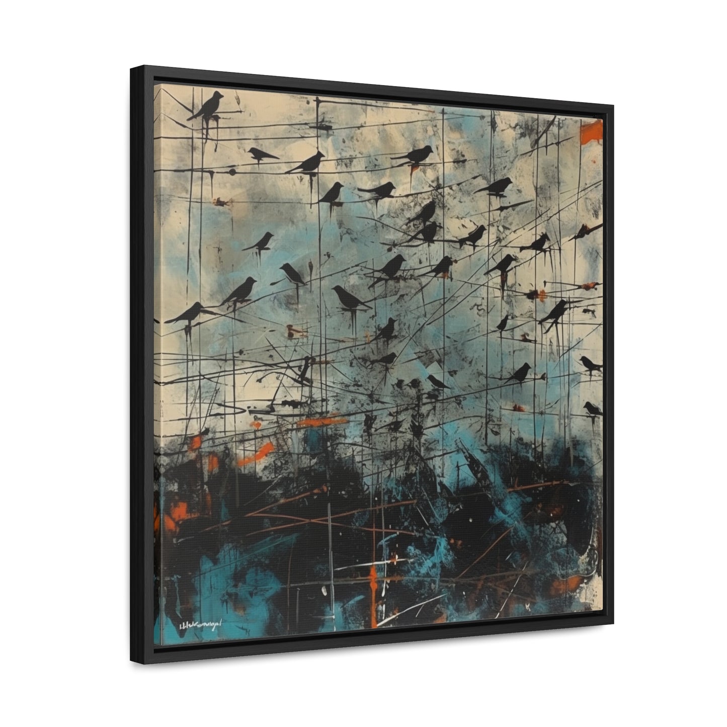 Bird 11, Gallery Canvas Wraps, Square Frame