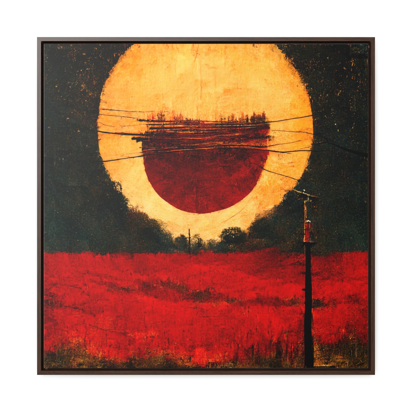 Land of the Sun 17, Valentinii, Gallery Canvas Wraps, Square Frame