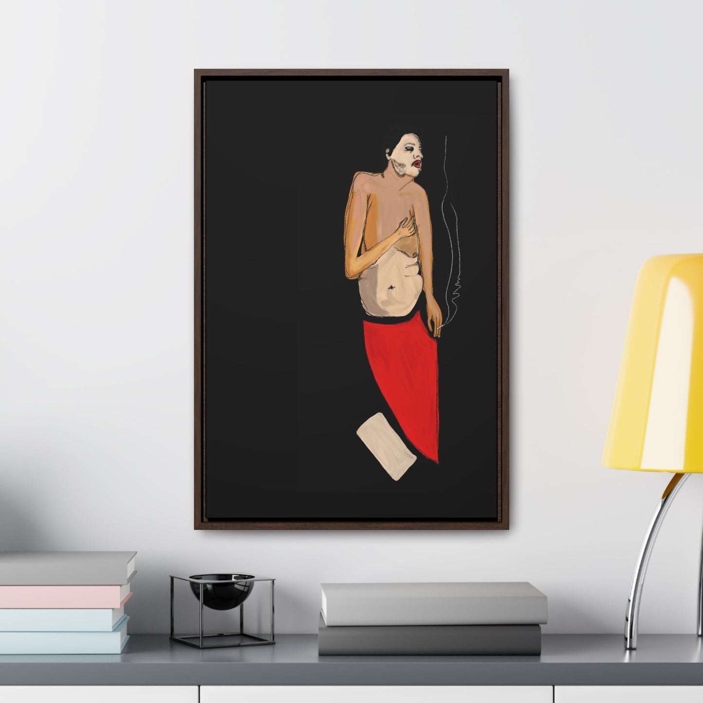 A Depressive Aladdin, Original Eduard Pavel, Gallery Canvas Wraps, Vertical Frame