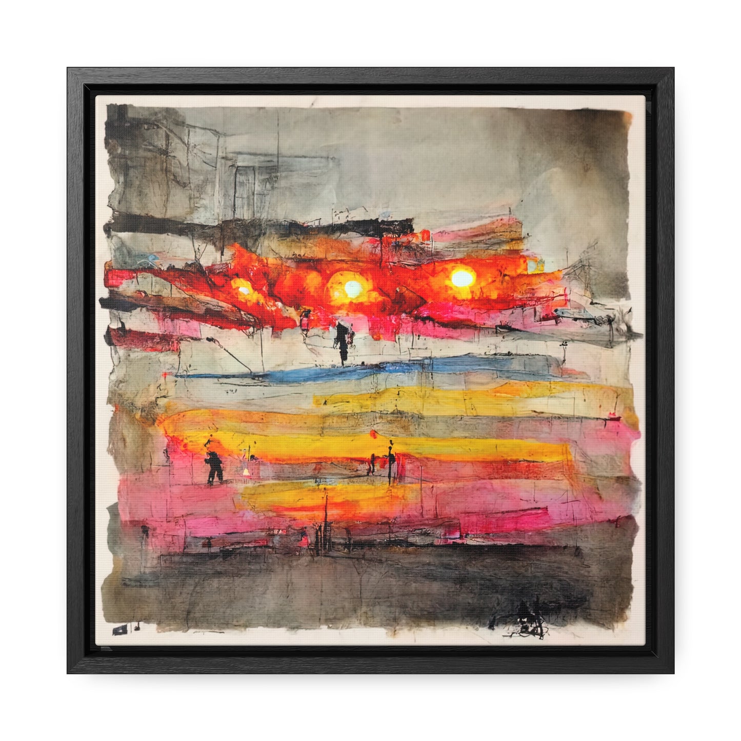 Land of the Sun 9, Valentinii, Gallery Canvas Wraps, Square Frame