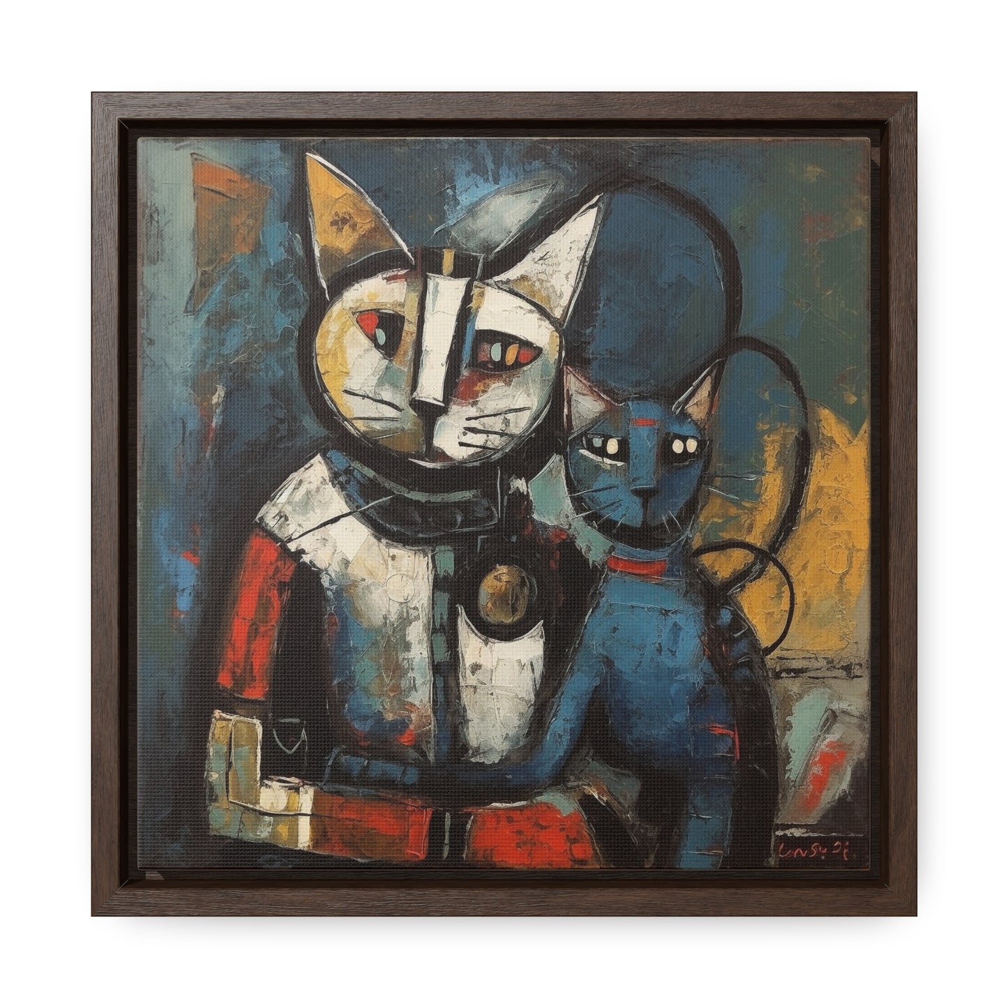 Cat 82, Gallery Canvas Wraps, Square Frame