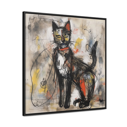 Cat 60, Gallery Canvas Wraps, Square Frame