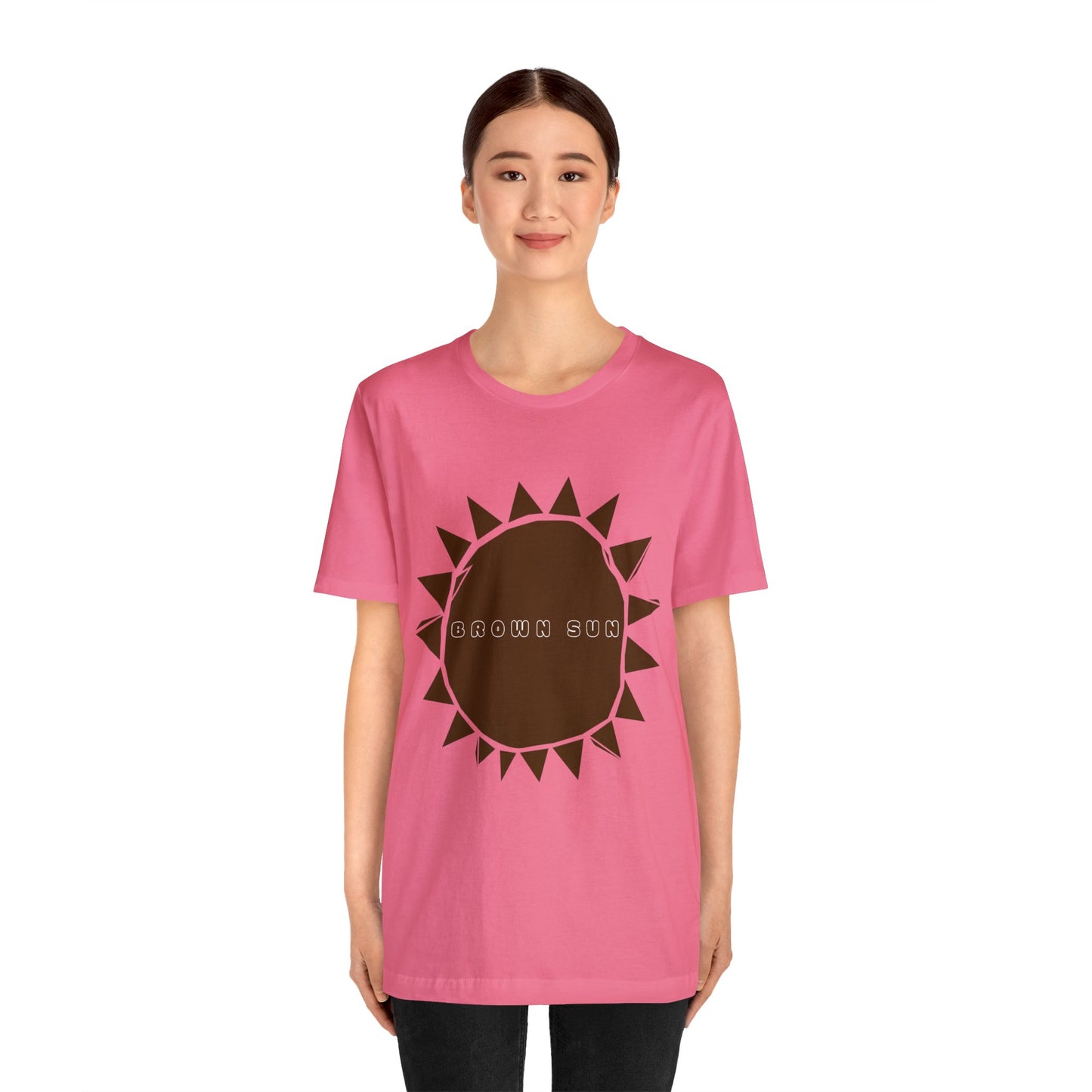 Brown Sun, Unisex Jersey Short Sleeve Tee