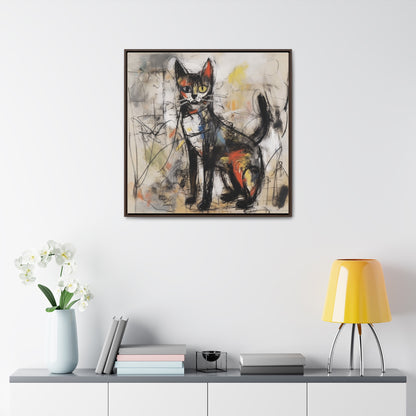 Cat 59, Gallery Canvas Wraps, Square Frame