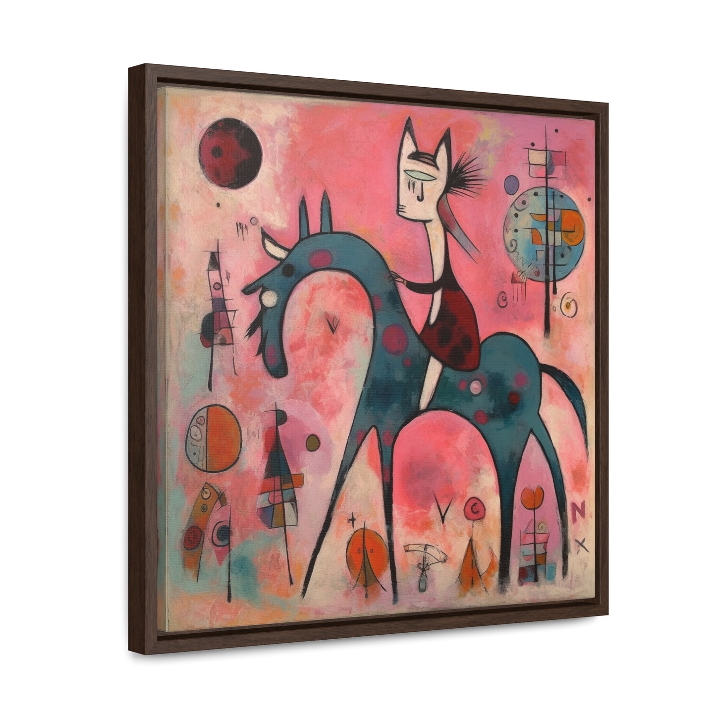 The Dreams of the Child 55, Gallery Canvas Wraps, Square Frame