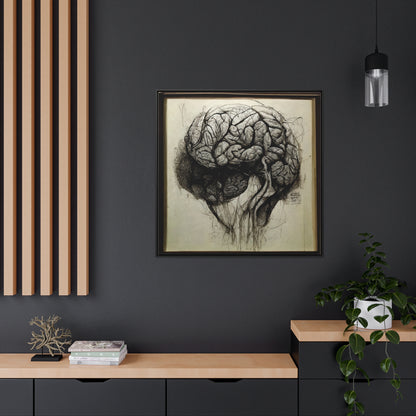 Brain 56, Valentinii, Gallery Canvas Wraps, Square Frame