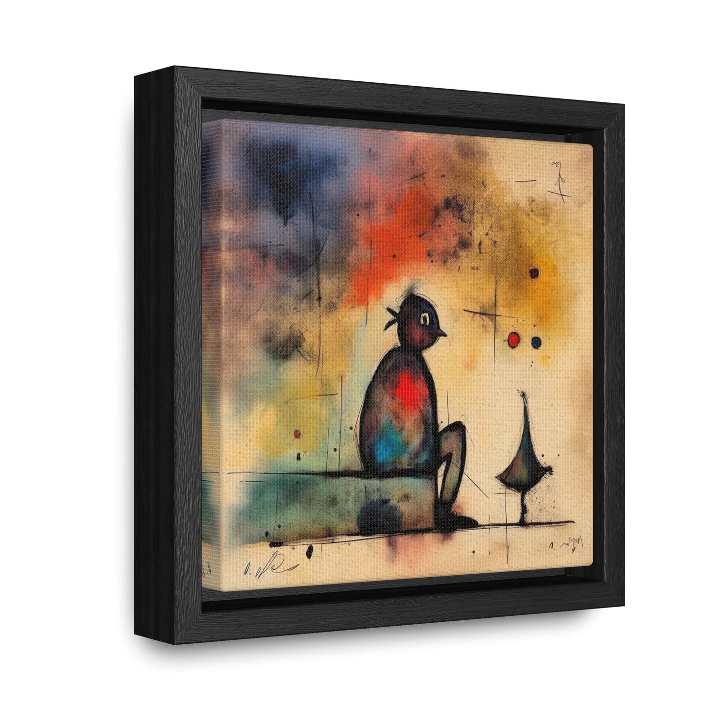 Sad Man 9, Gallery Canvas Wraps, Square Frame