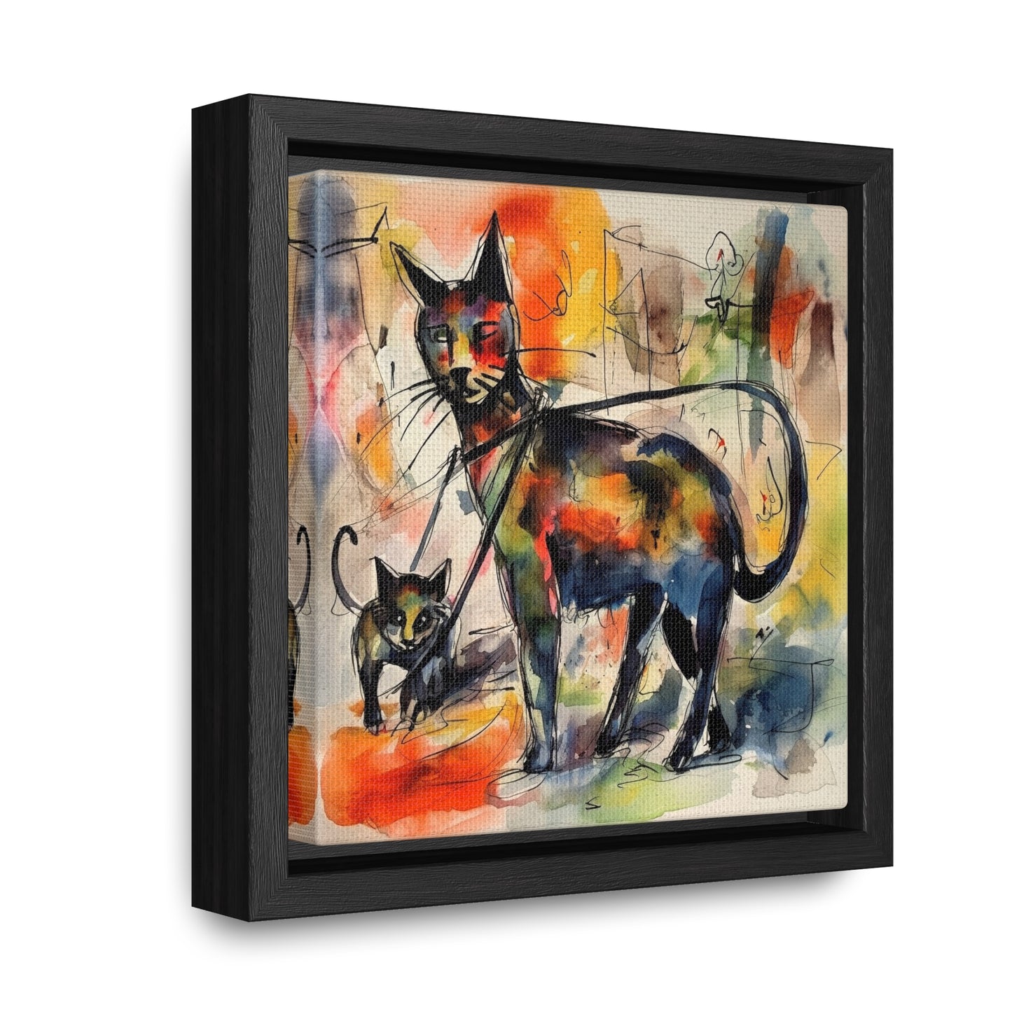 Cat 72, Gallery Canvas Wraps, Square Frame