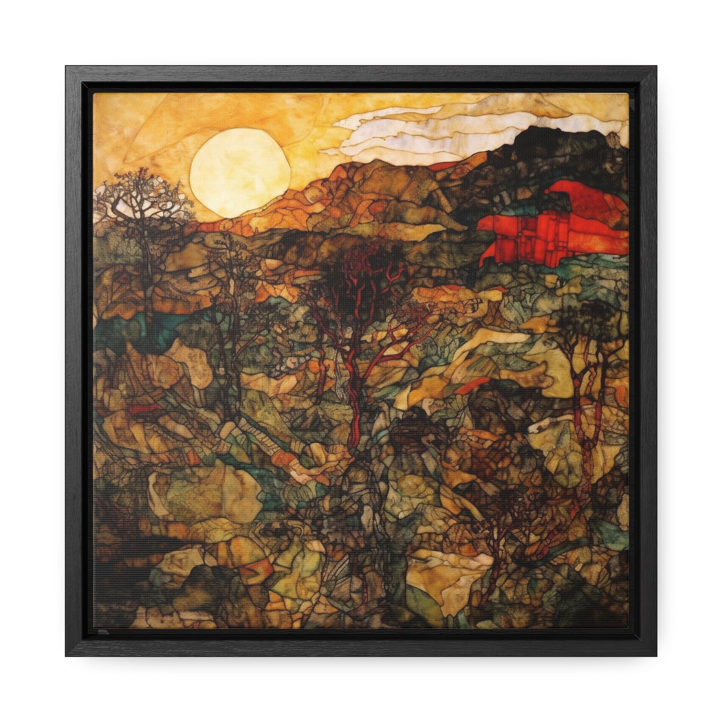 Land of the Sun 46, Valentinii, Gallery Canvas Wraps, Square Frame