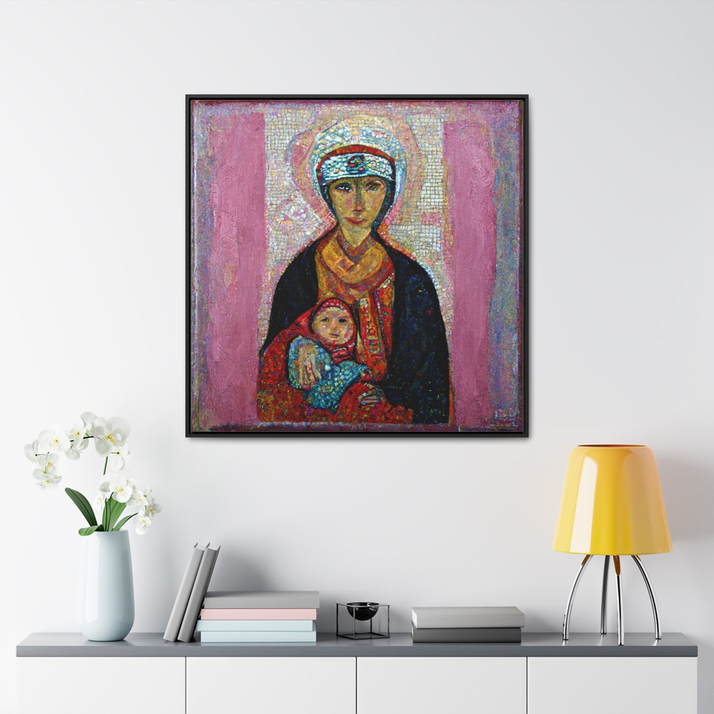 Mary and the Child 23, Valentinii, Gallery Canvas Wraps, Square Frame