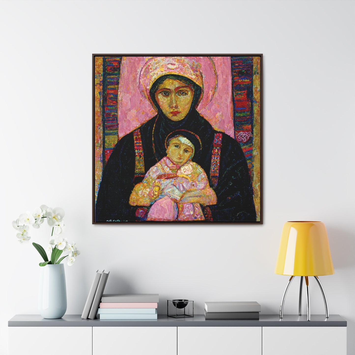 Mary and the Child 29, Valentinii, Gallery Canvas Wraps, Square Frame