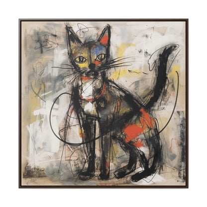 Cat 58, Gallery Canvas Wraps, Square Frame