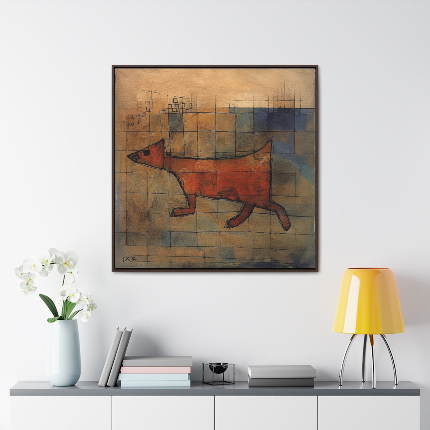 V Dog 11, Gallery Canvas Wraps, Square Frame