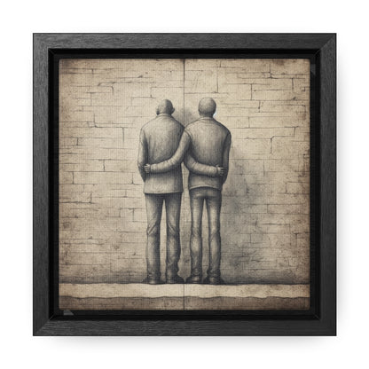 The Courage of Vulnerability 10, Valentinii, Gallery Canvas Wraps, Square Frame