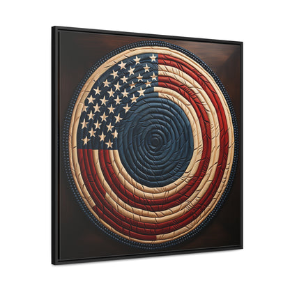 Flag 15, Gallery Canvas Wraps, Square Frame