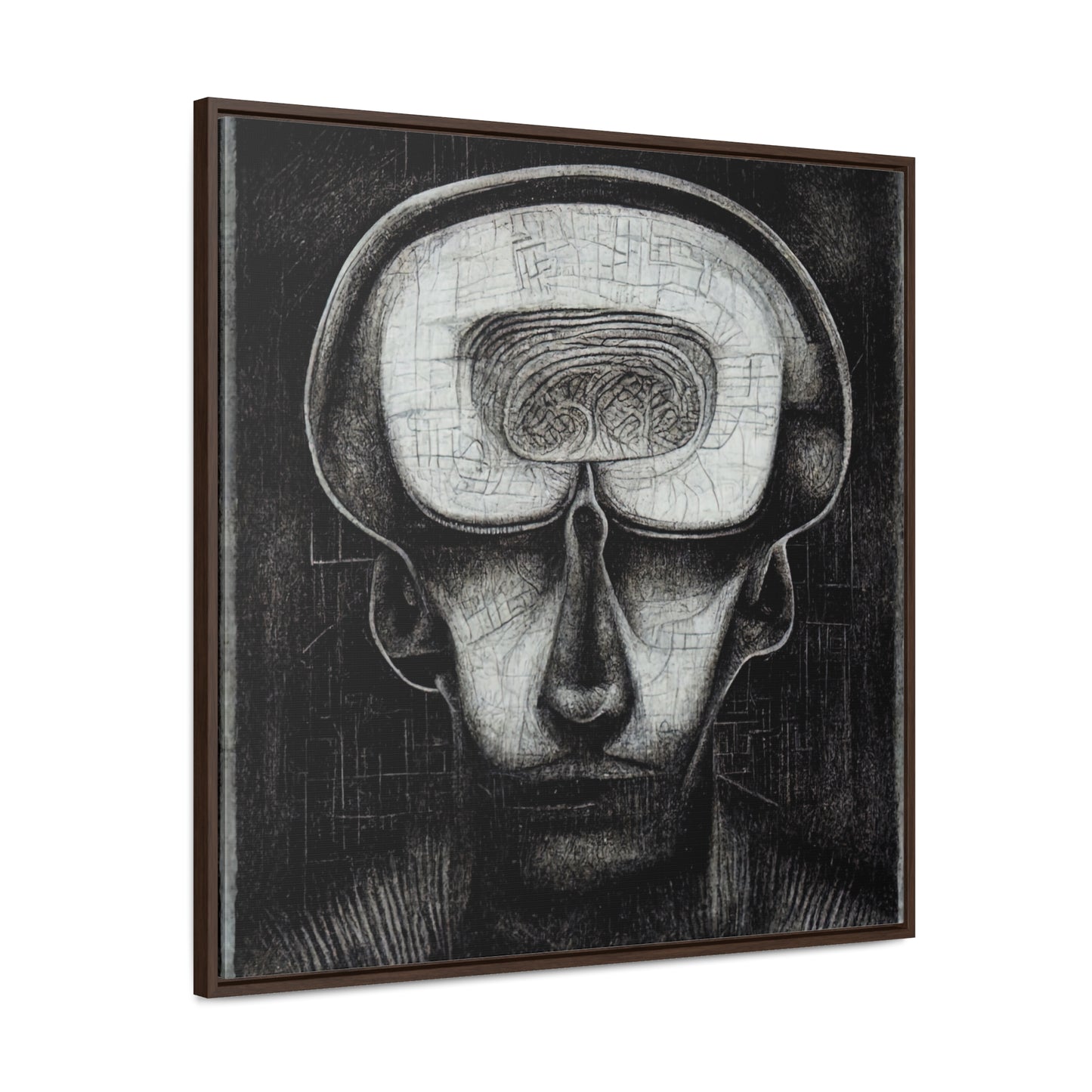 Brain 59, Valentinii, Gallery Canvas Wraps, Square Frame