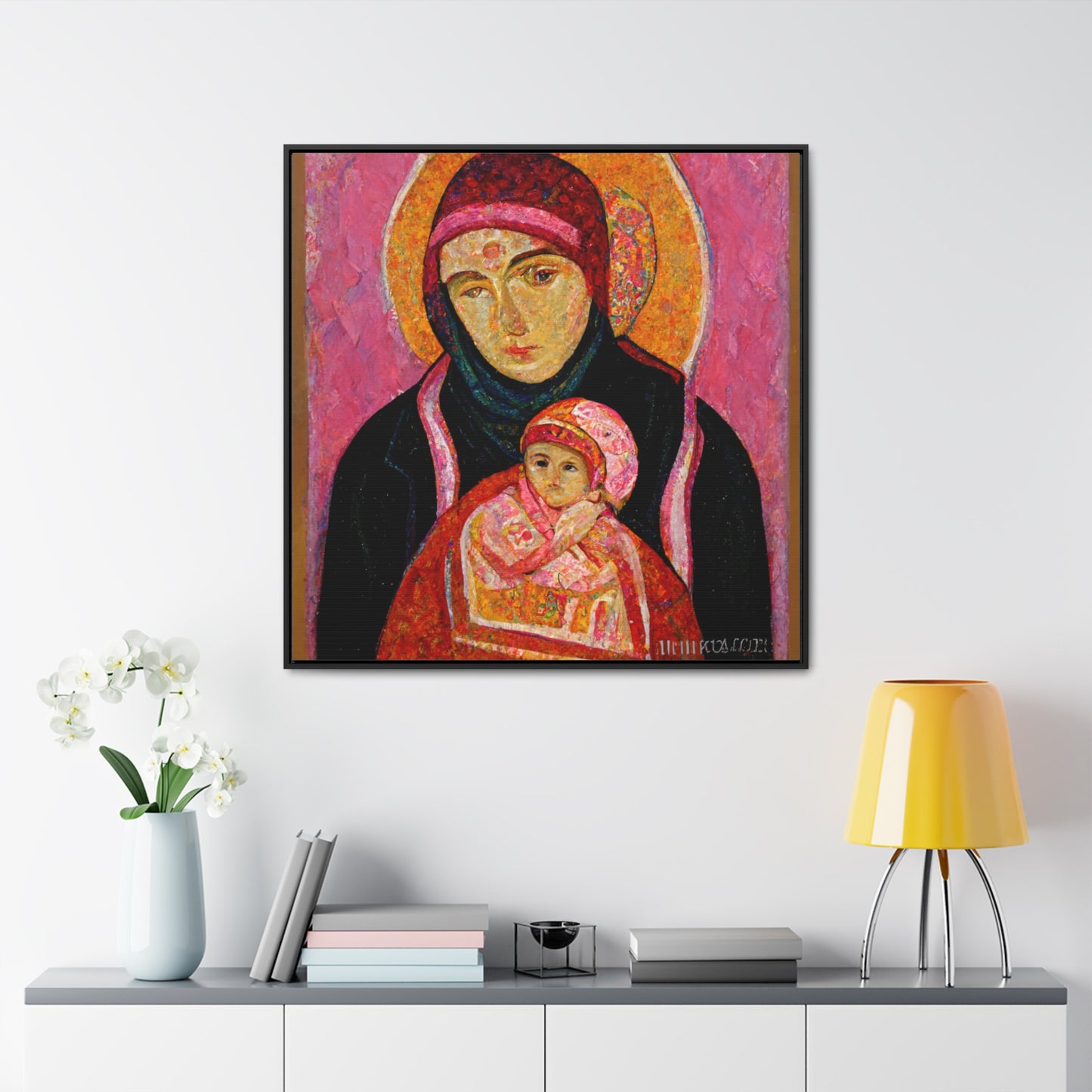 Mary and the Child 30, Valentinii, Gallery Canvas Wraps, Square Frame