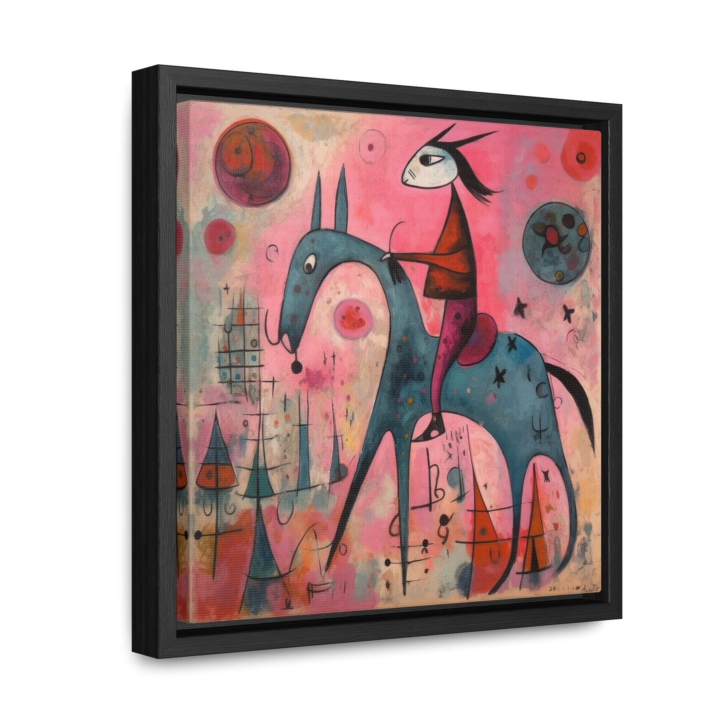 The Dreams of the Child 53, Gallery Canvas Wraps, Square Frame