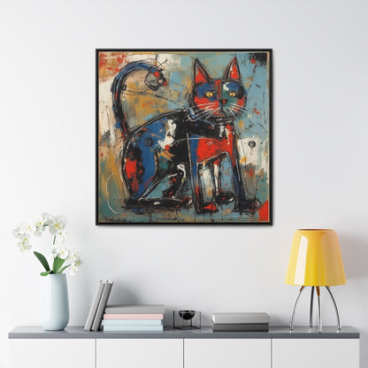 Cat 87, Gallery Canvas Wraps, Square Frame