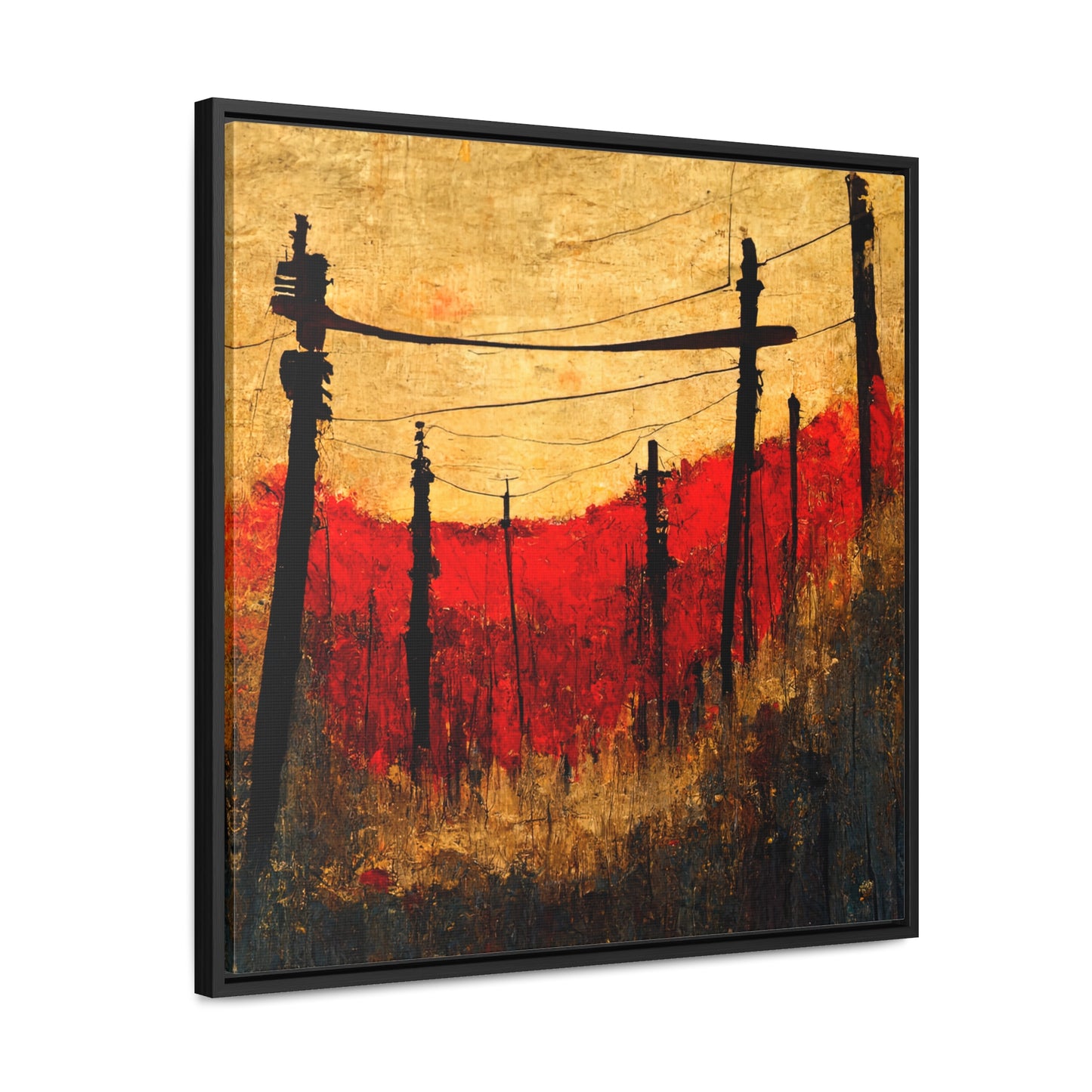 Land of the Sun 15, Valentinii, Gallery Canvas Wraps, Square Frame
