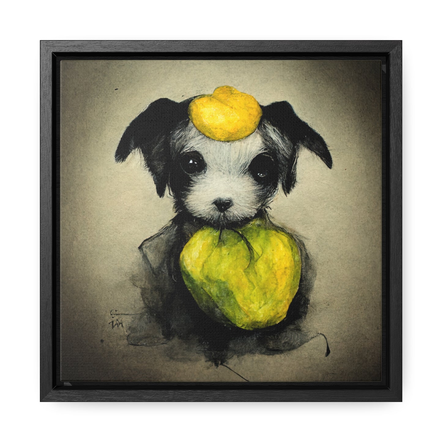Dogs and Puppies 3, Valentinii, Gallery Canvas Wraps, Square Frame