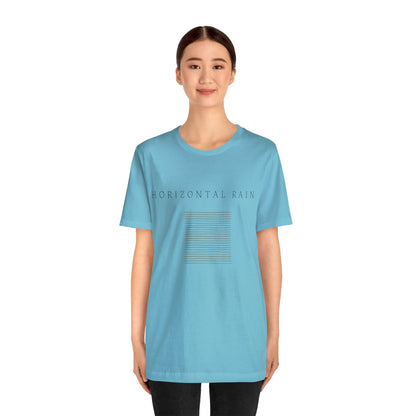 Horizontal Rain, Unisex Jersey Short Sleeve Tee