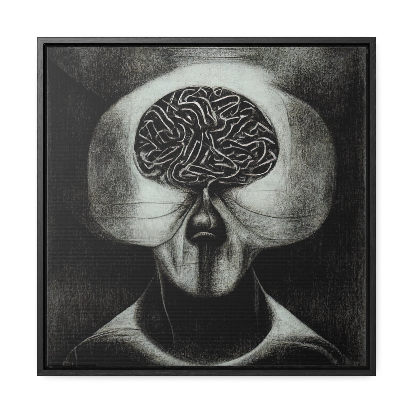 Brain 38, Valentinii, Gallery Canvas Wraps, Square Frame