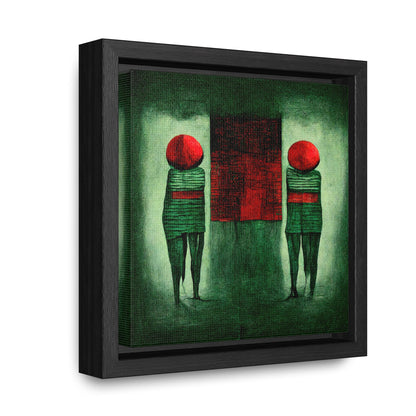 Loneliness Green Red 23, Valentinii, Gallery Canvas Wraps, Square Frame