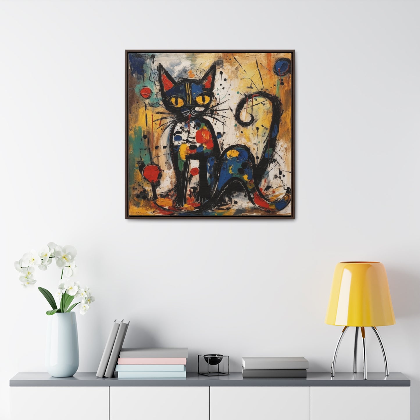 Cat 105, Gallery Canvas Wraps, Square Frame