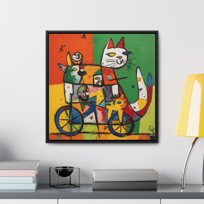 Cat 154, Gallery Canvas Wraps, Square Frame