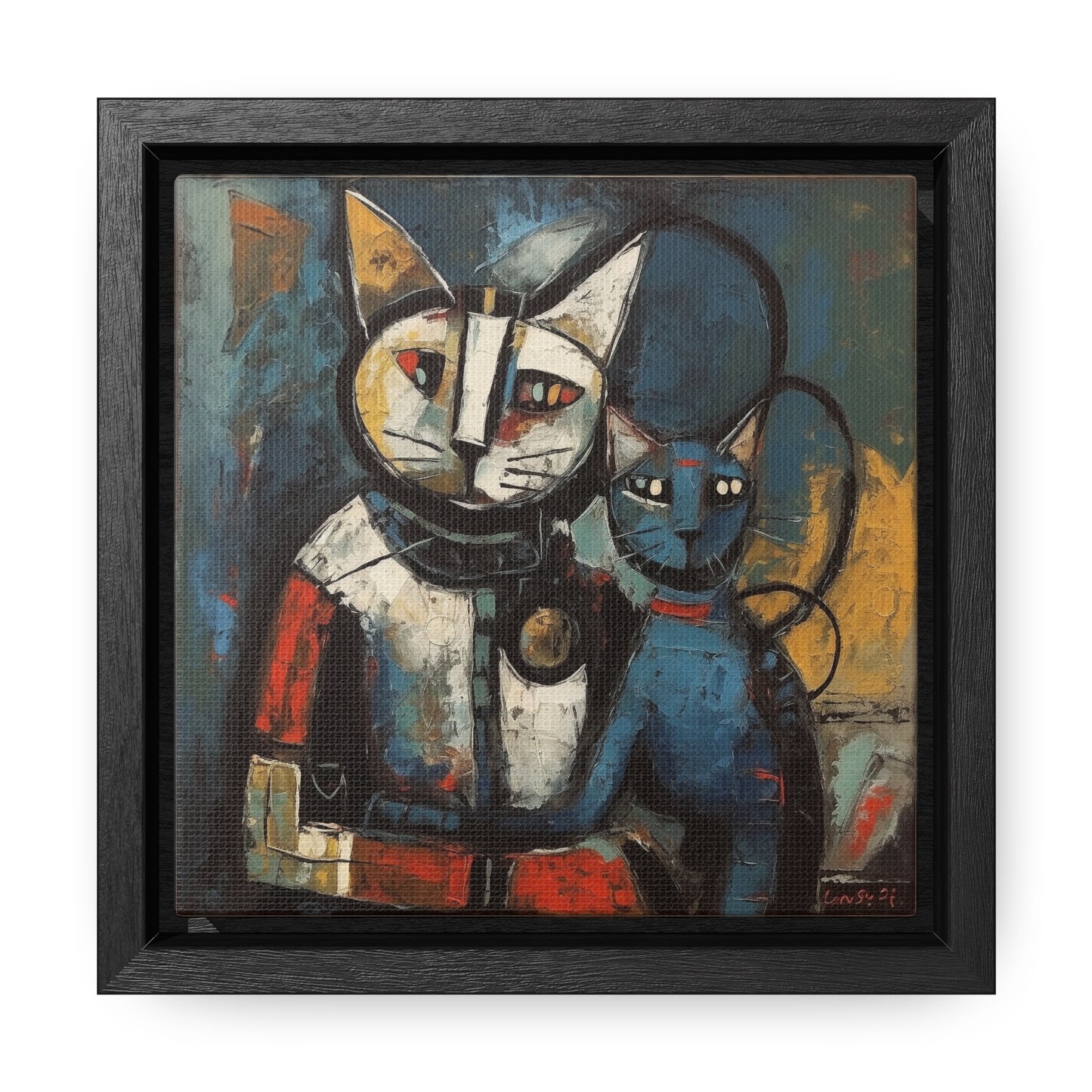 Cat 82, Gallery Canvas Wraps, Square Frame