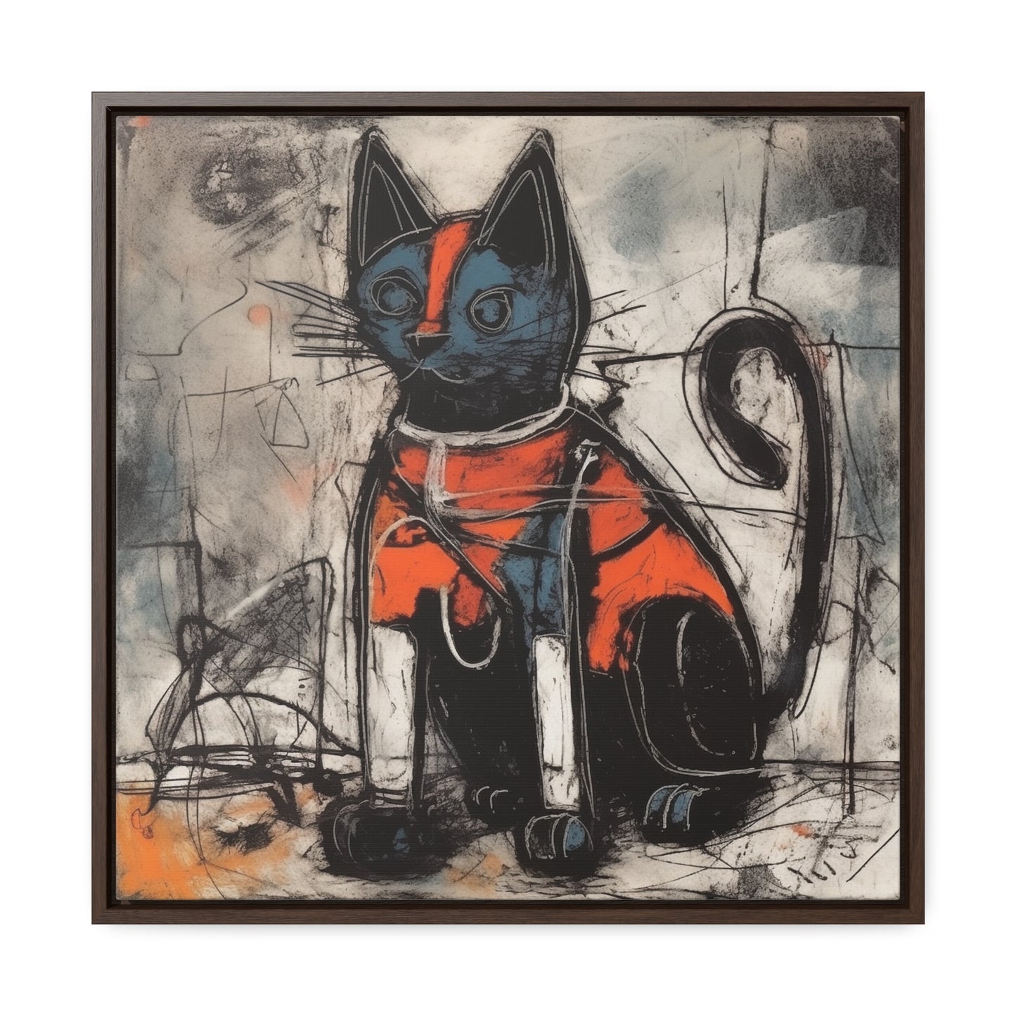 Cat 27, Gallery Canvas Wraps, Square Frame