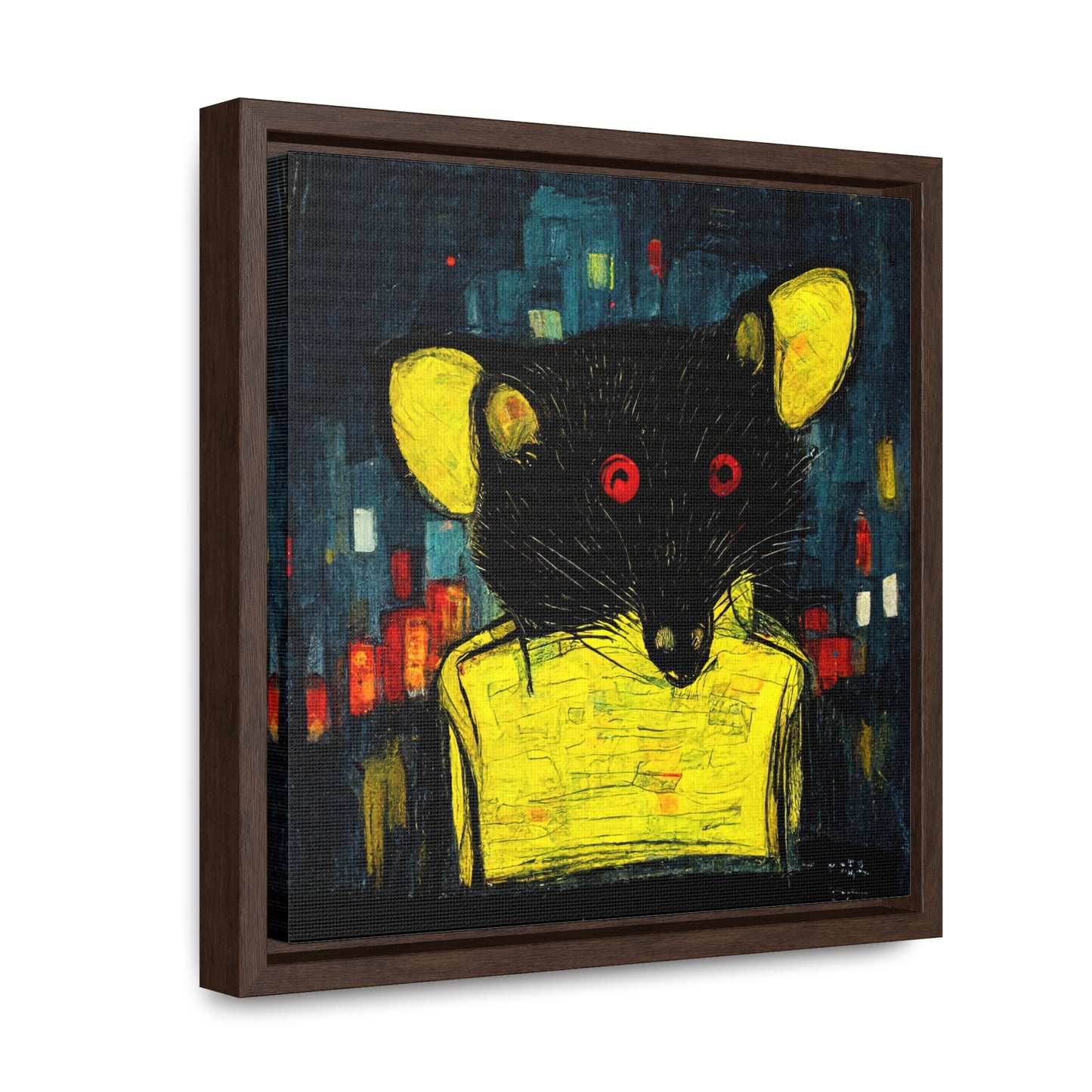 Urban Rat 7, Valentinii, Gallery Canvas Wraps, Square Frame