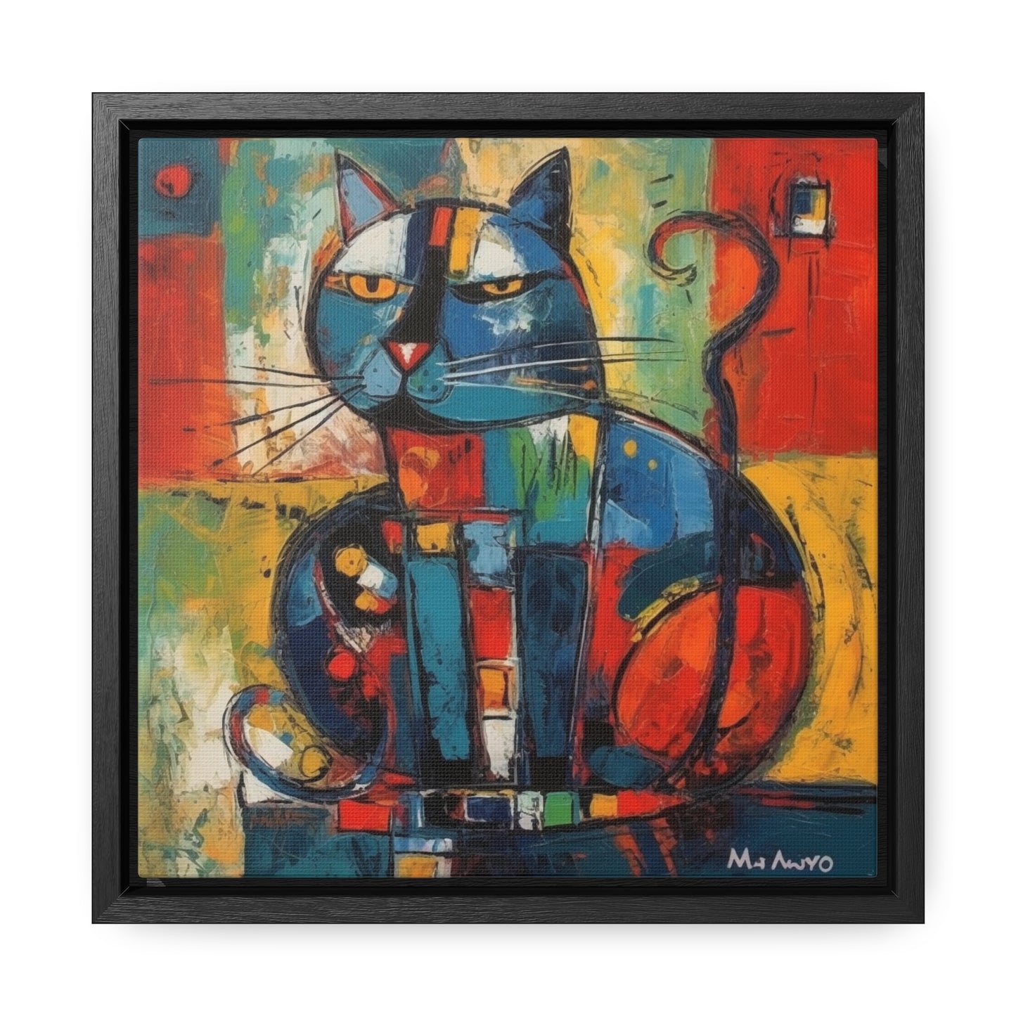 Cat 78, Gallery Canvas Wraps, Square Frame