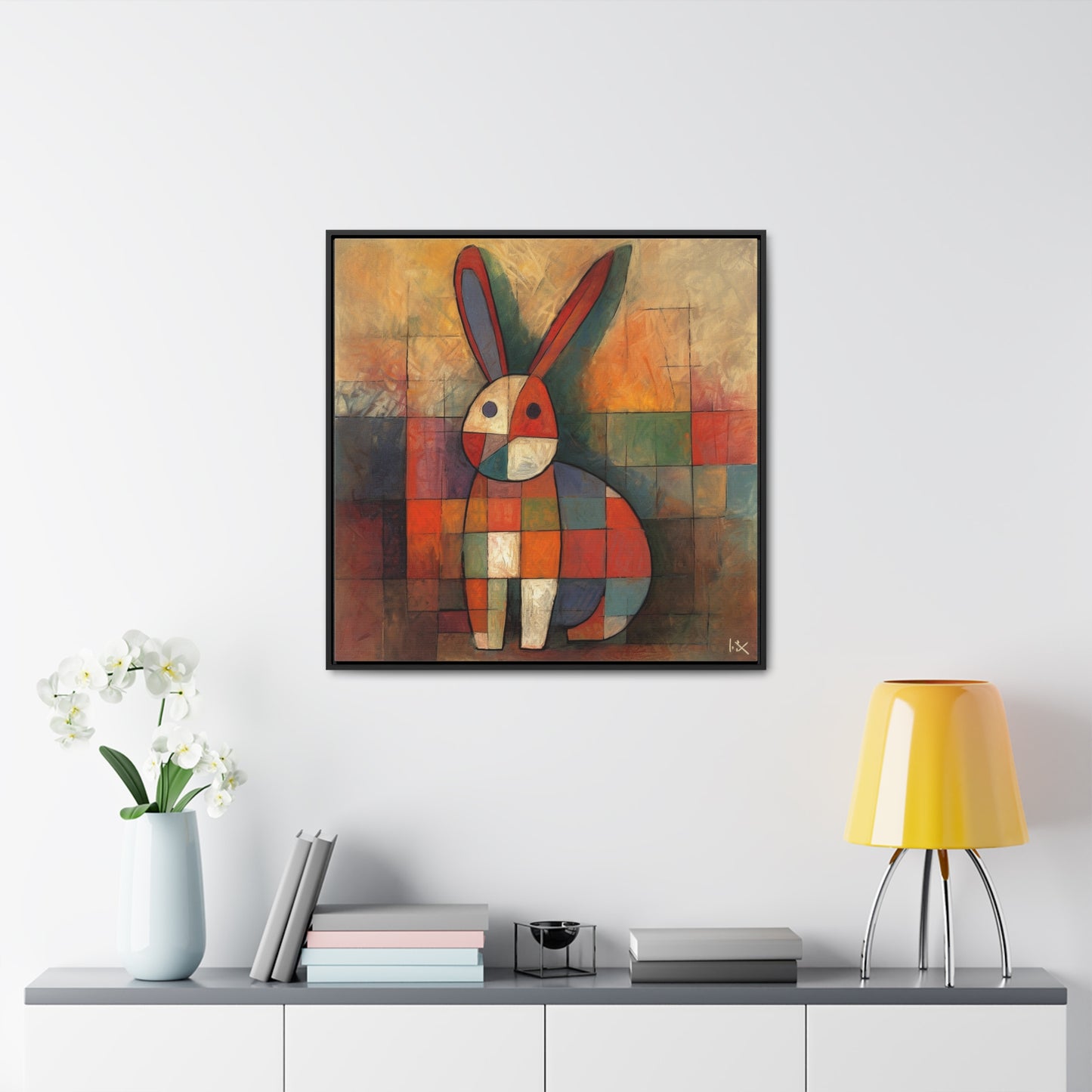 Rabbit 17, Gallery Canvas Wraps, Square Frame