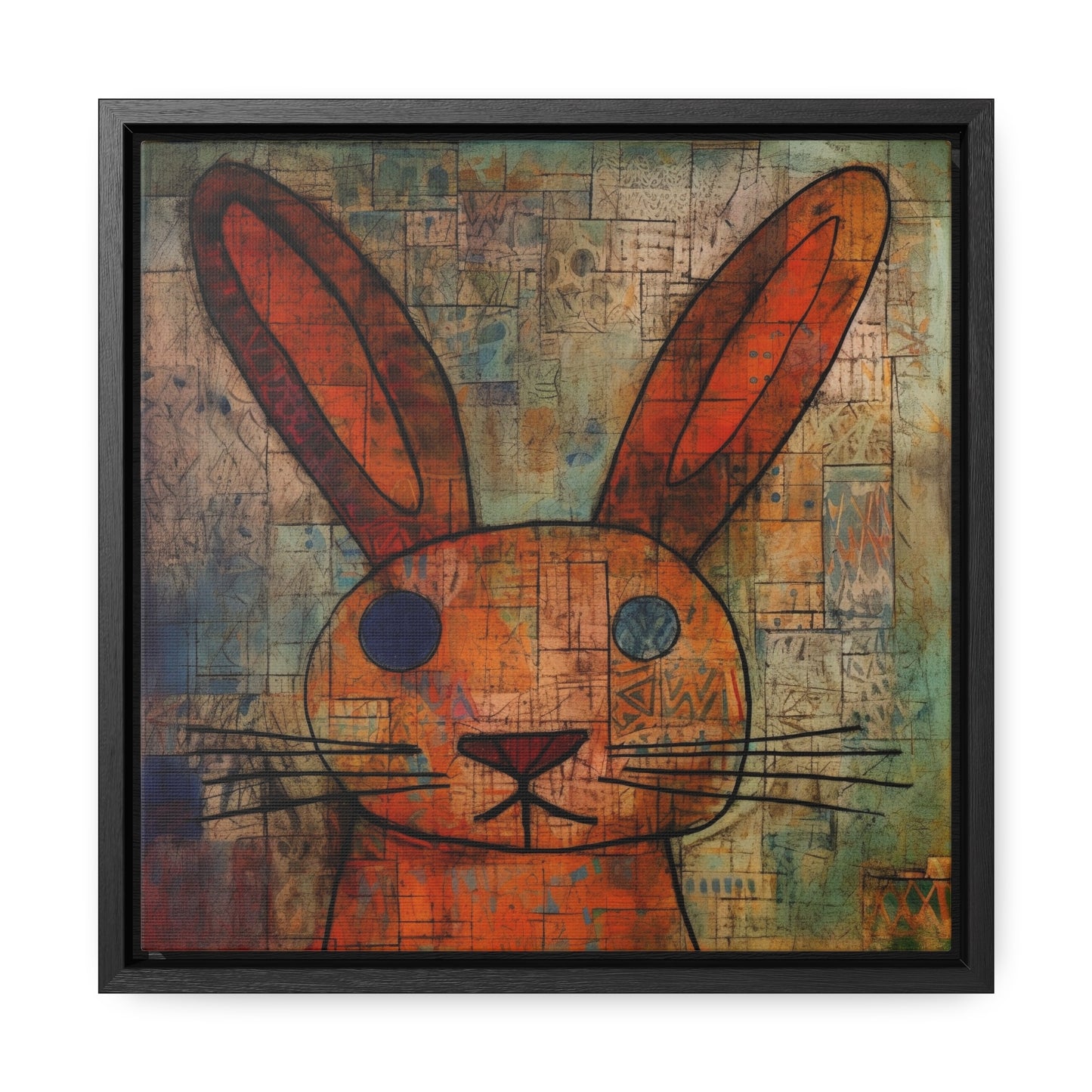 Rabbit 14, Gallery Canvas Wraps, Square Frame